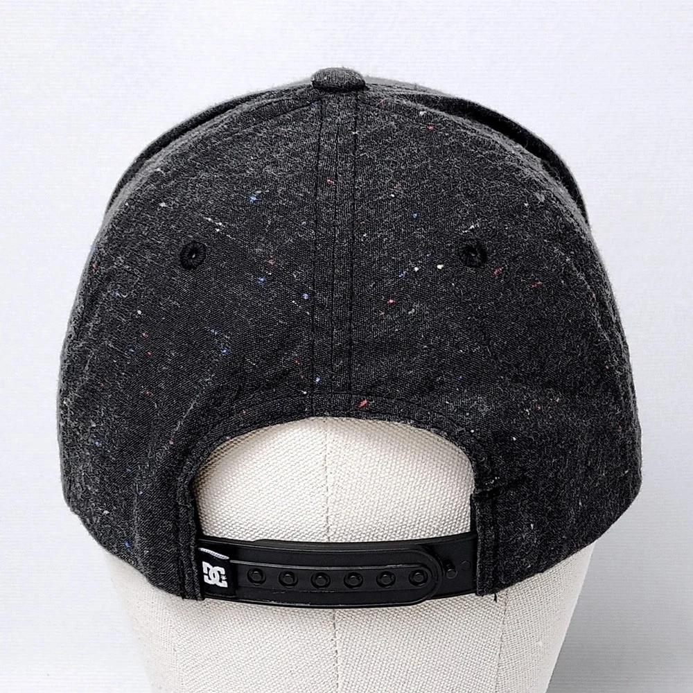DC Shoes Co Snapback Hat Baseball Cap Gray Black Patch OSFM The Classics Yupoong